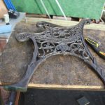 How to restore a cast iron bench