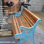 Refurbishment of cast iron garden bench